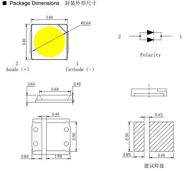 3030 LED Chip