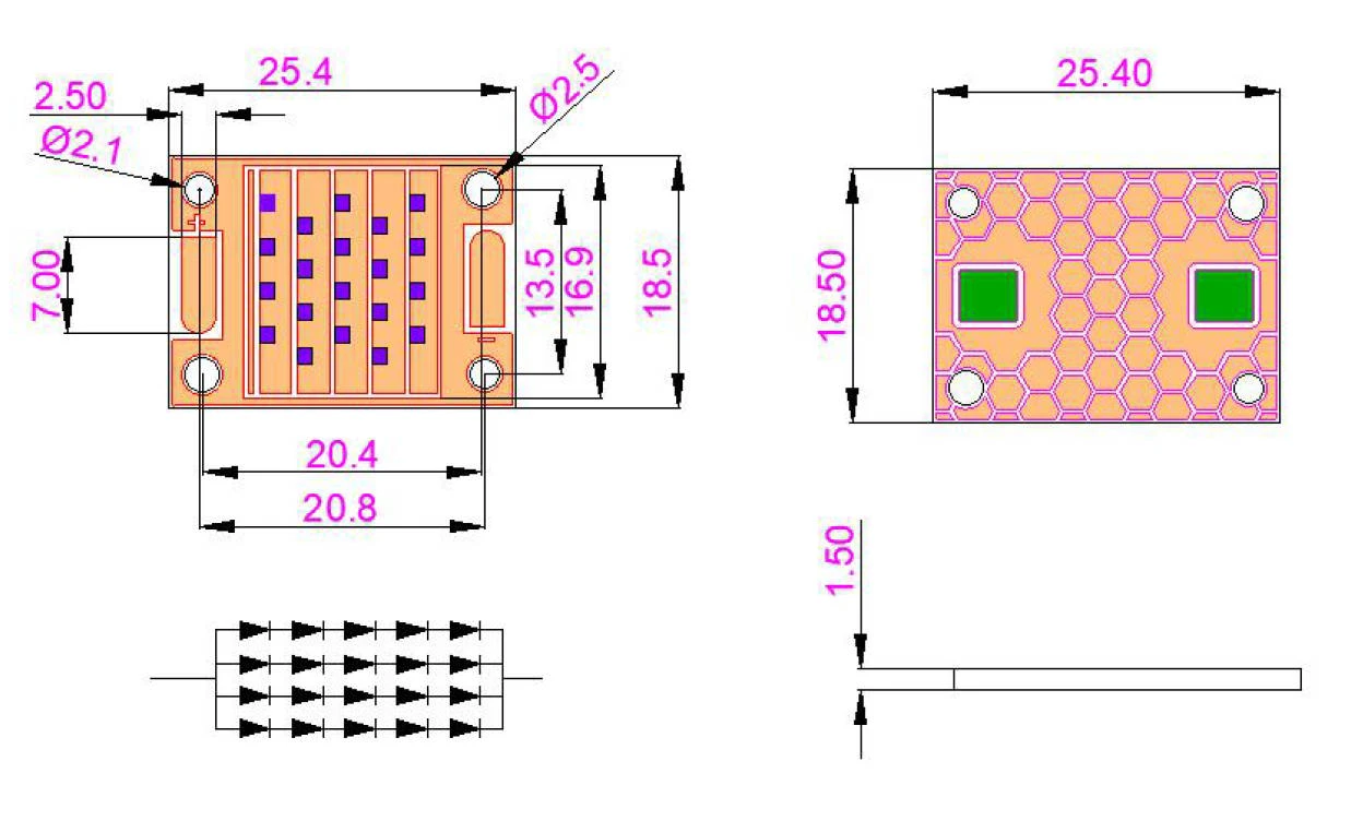 UV led module ceramic UV led module ceramic